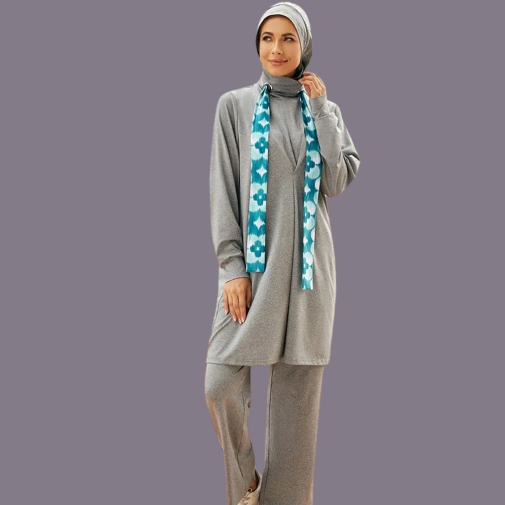 Modest 4 piece active wear with scarf