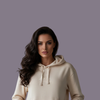 TDY Beige Crop Hoodie