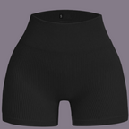 TDY Ribbed Shorts Black