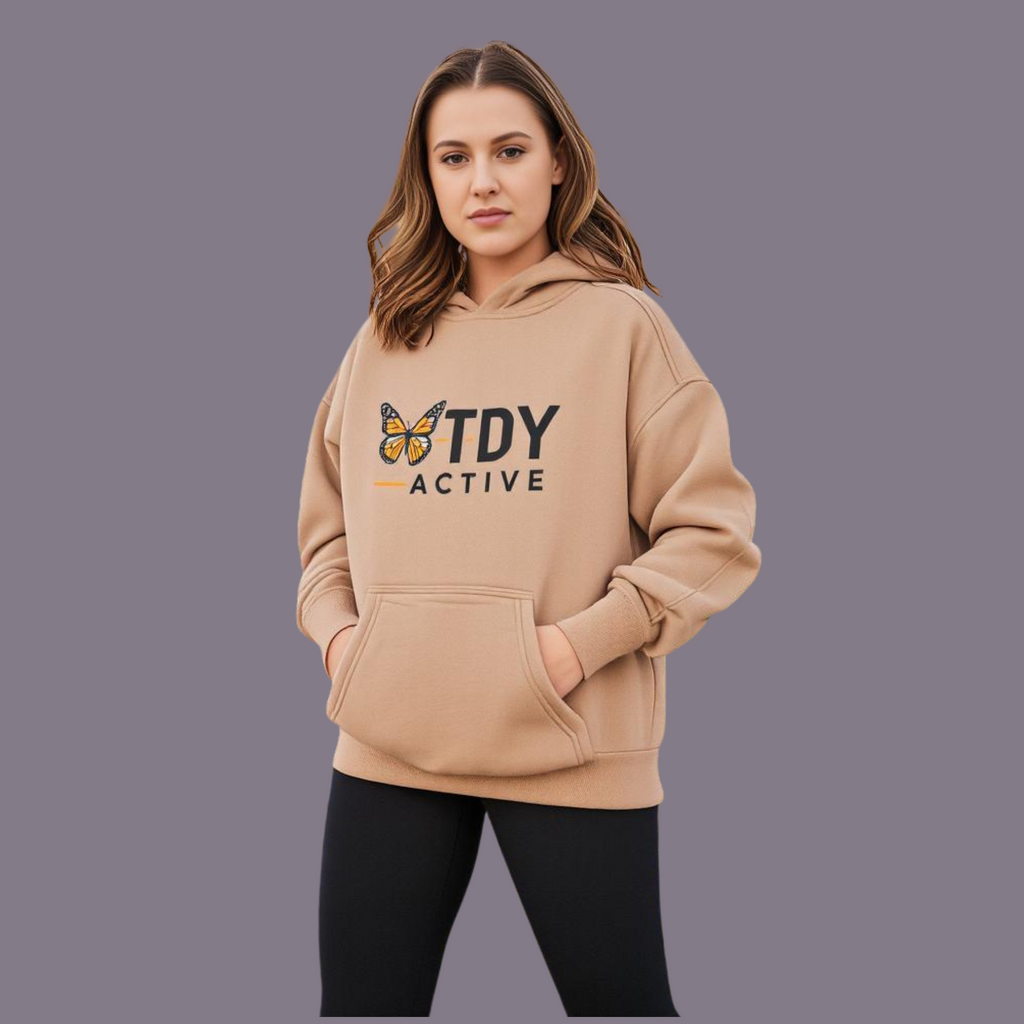 TDY Cosy Winter Hoodie Beige