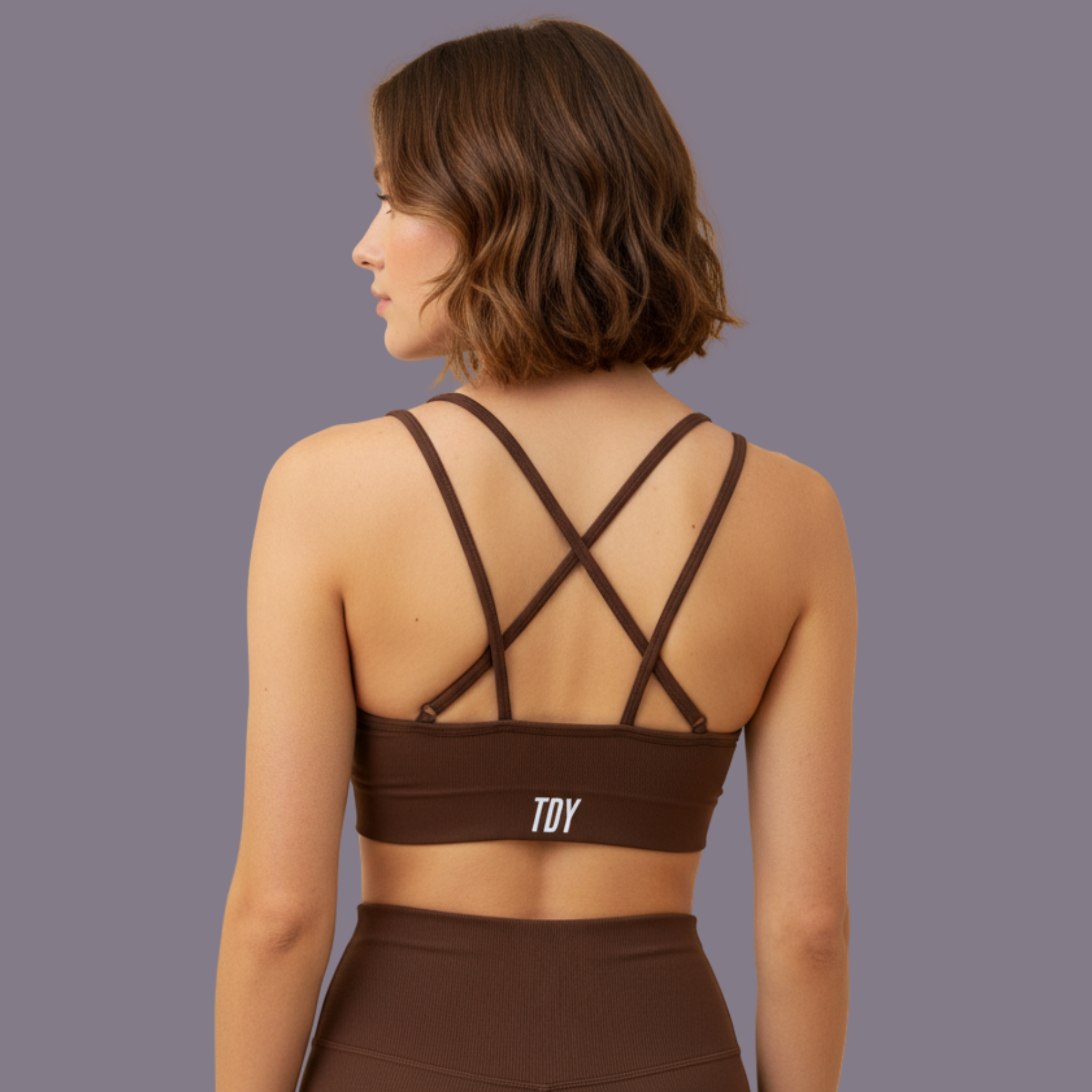 Vibrant Crop Top Brown