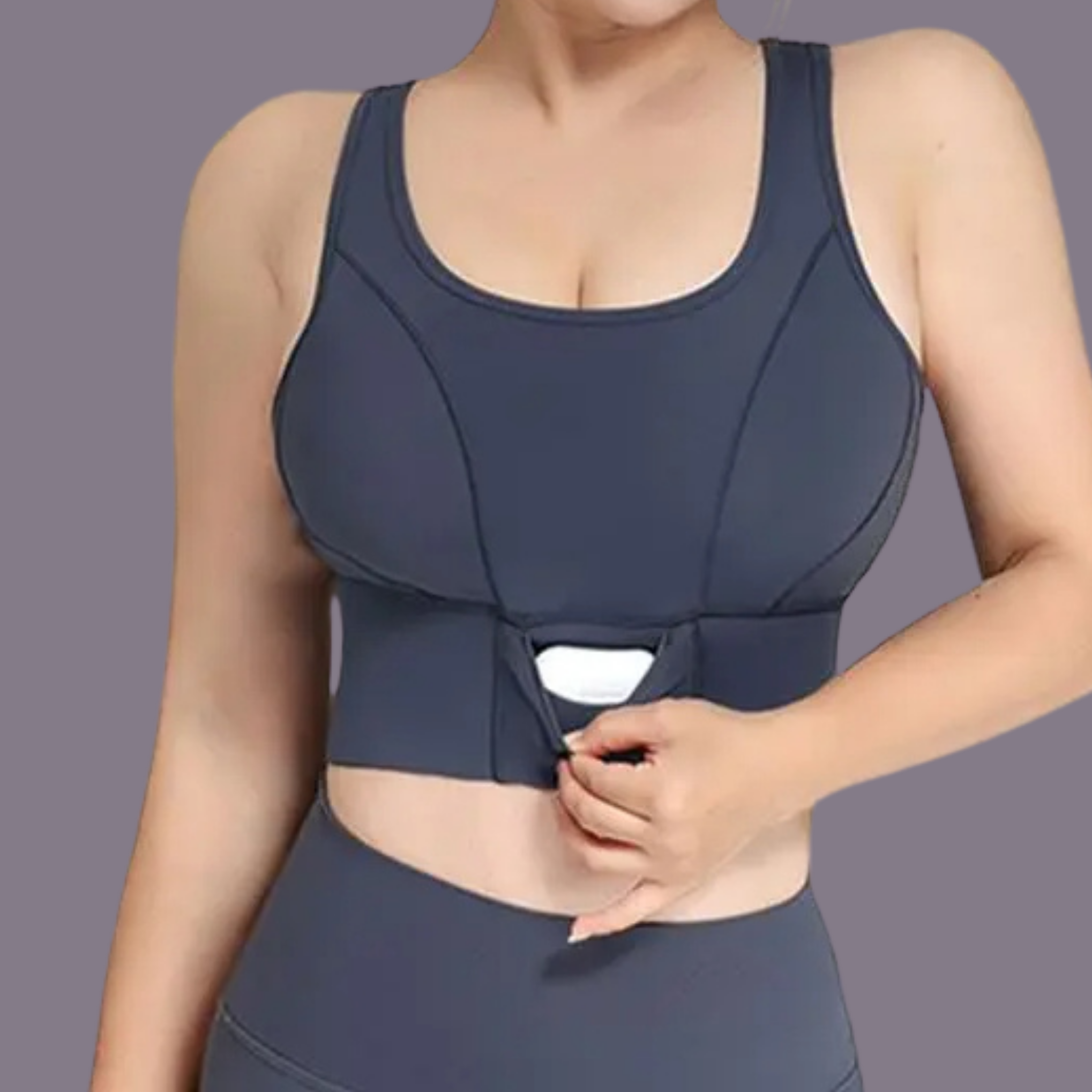 Hidden Pocket High Intensity Bra