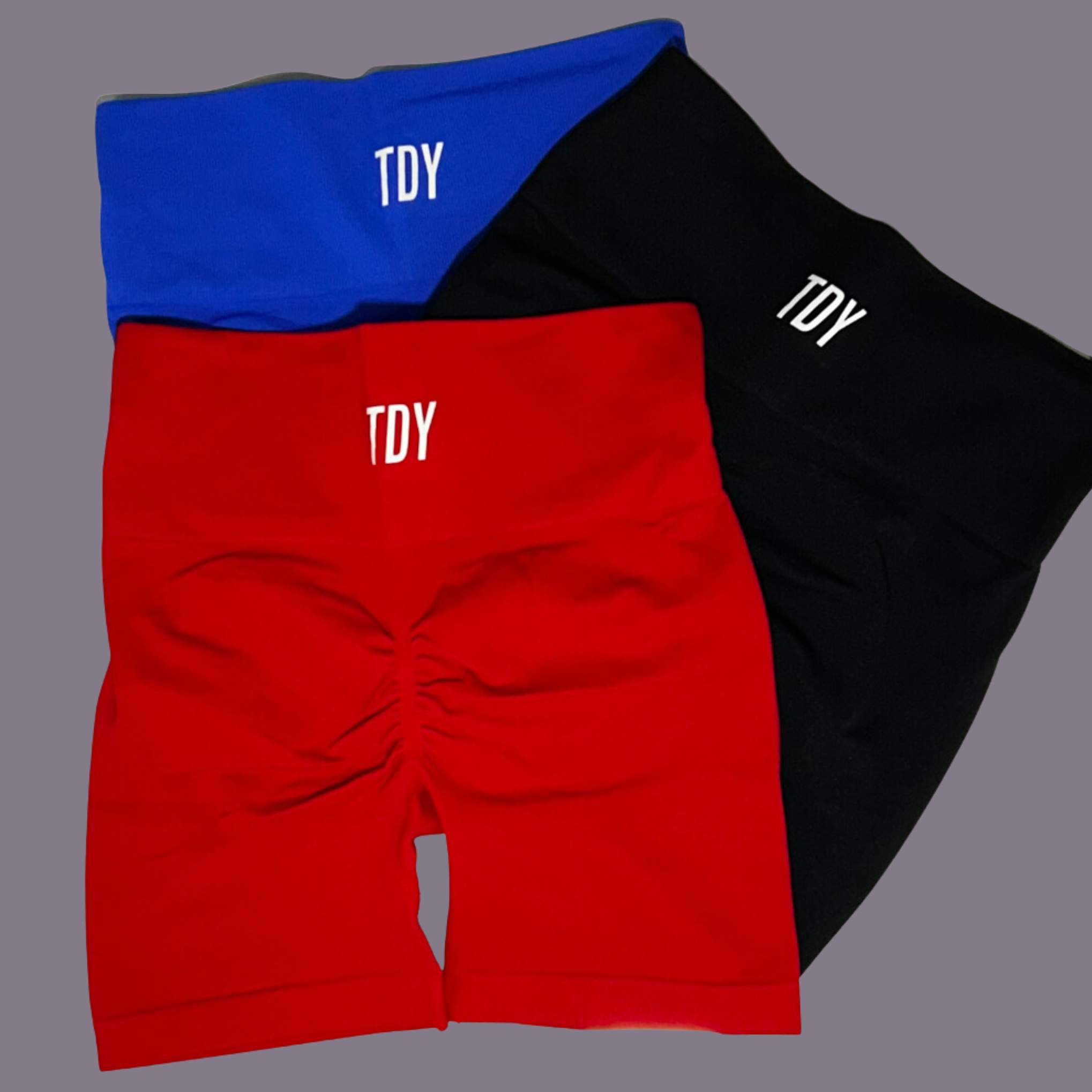 Vibrant Scrunch Shorts Blue