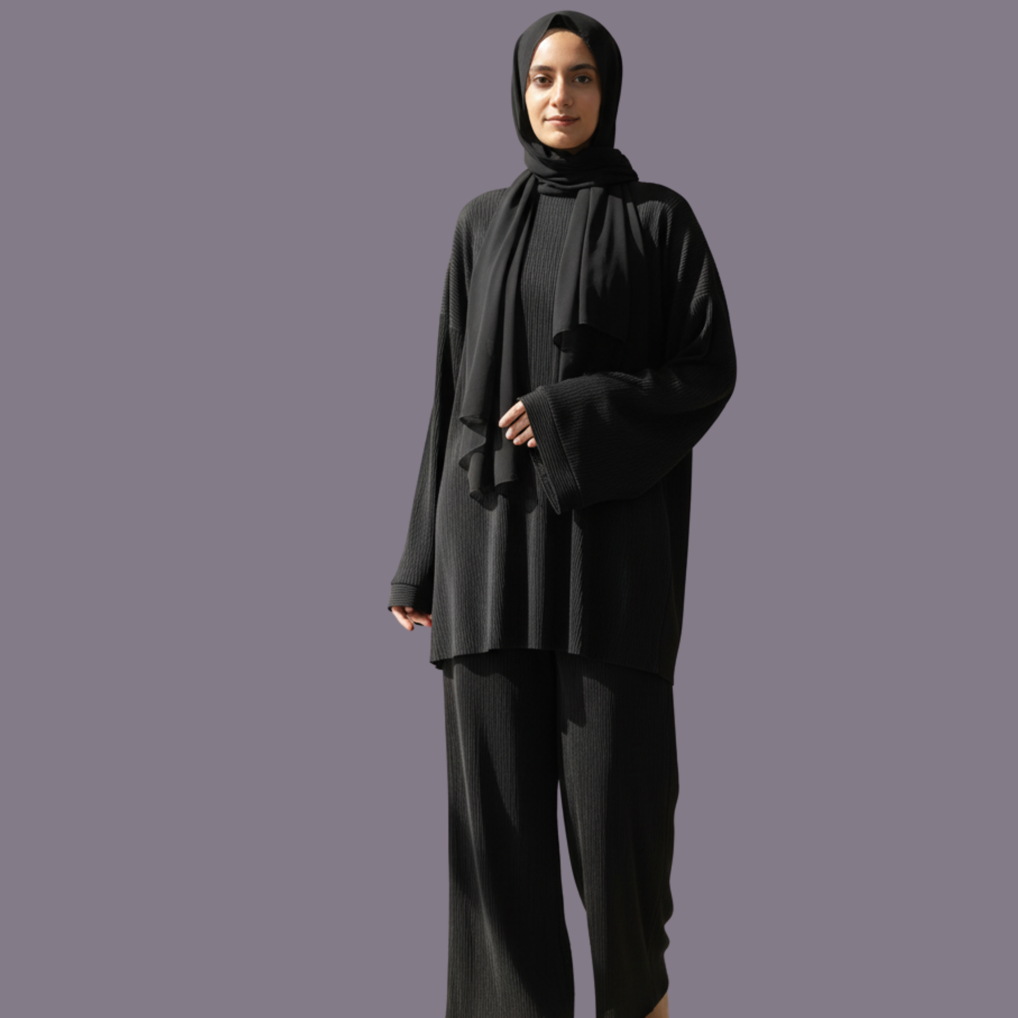 Modest Ribbed Loungewear