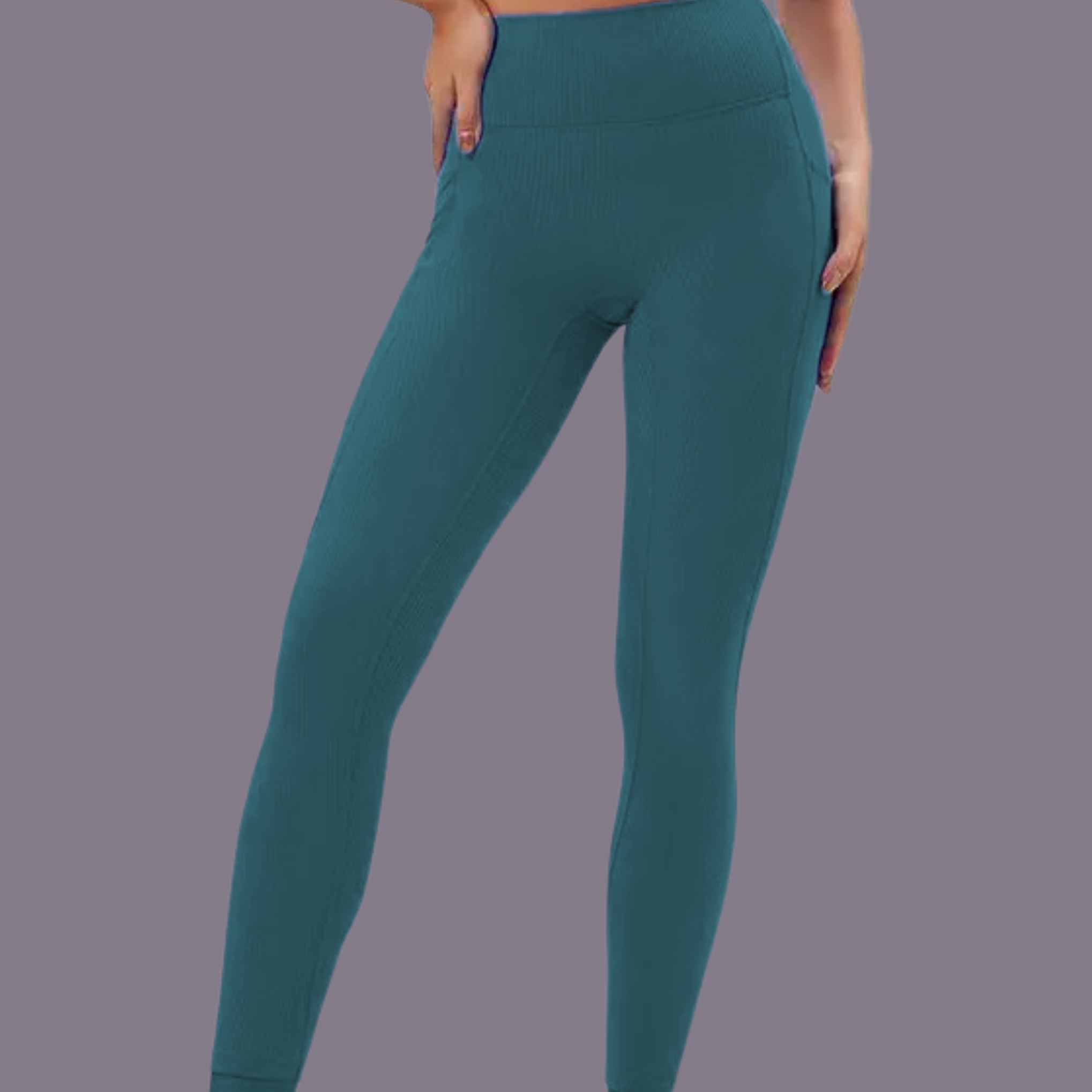 TDY ribbed leggings with pocket