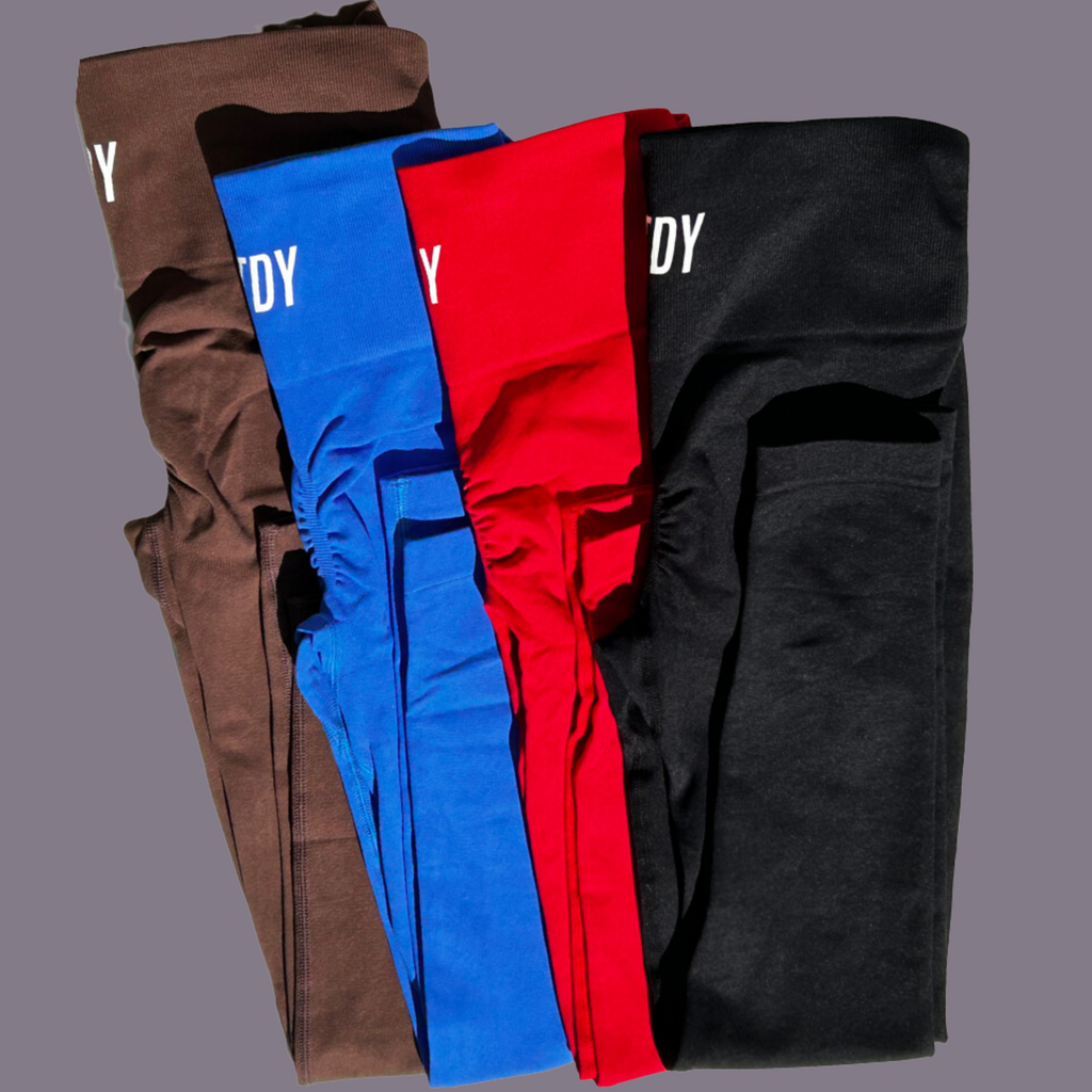 Vibrant Scrunch Leggings Blue