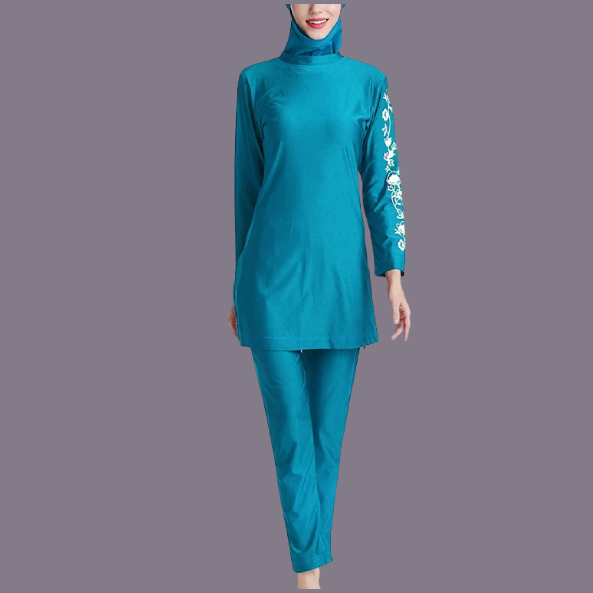 Modest Active Wear Bight Blue with Hijab