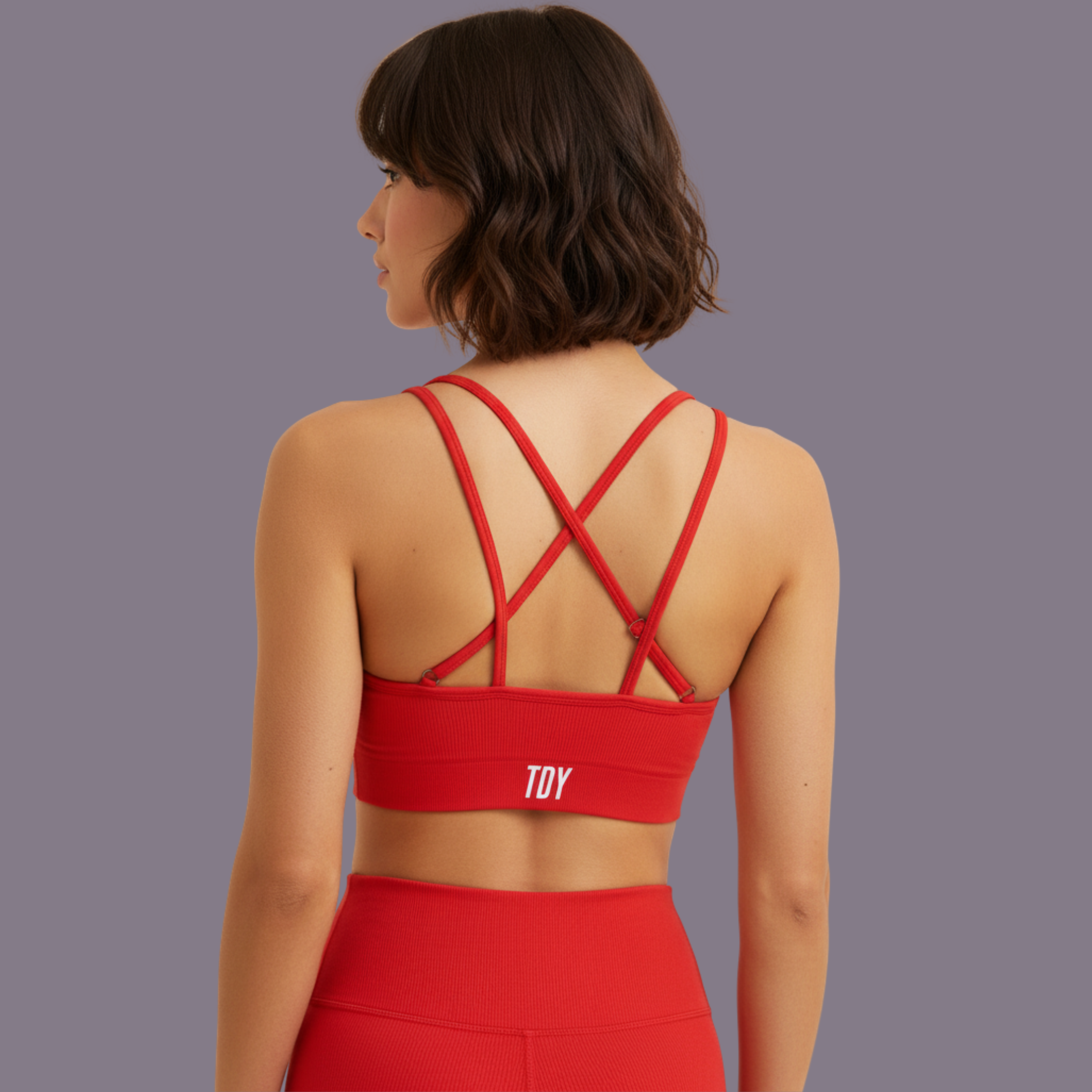 Vibrant Crop Top Red