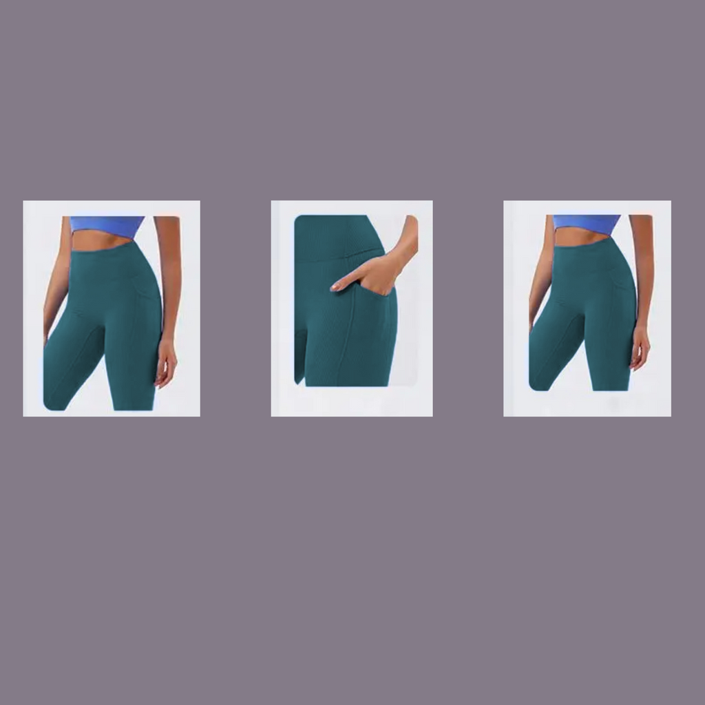 TDY ribbed leggings with pocket