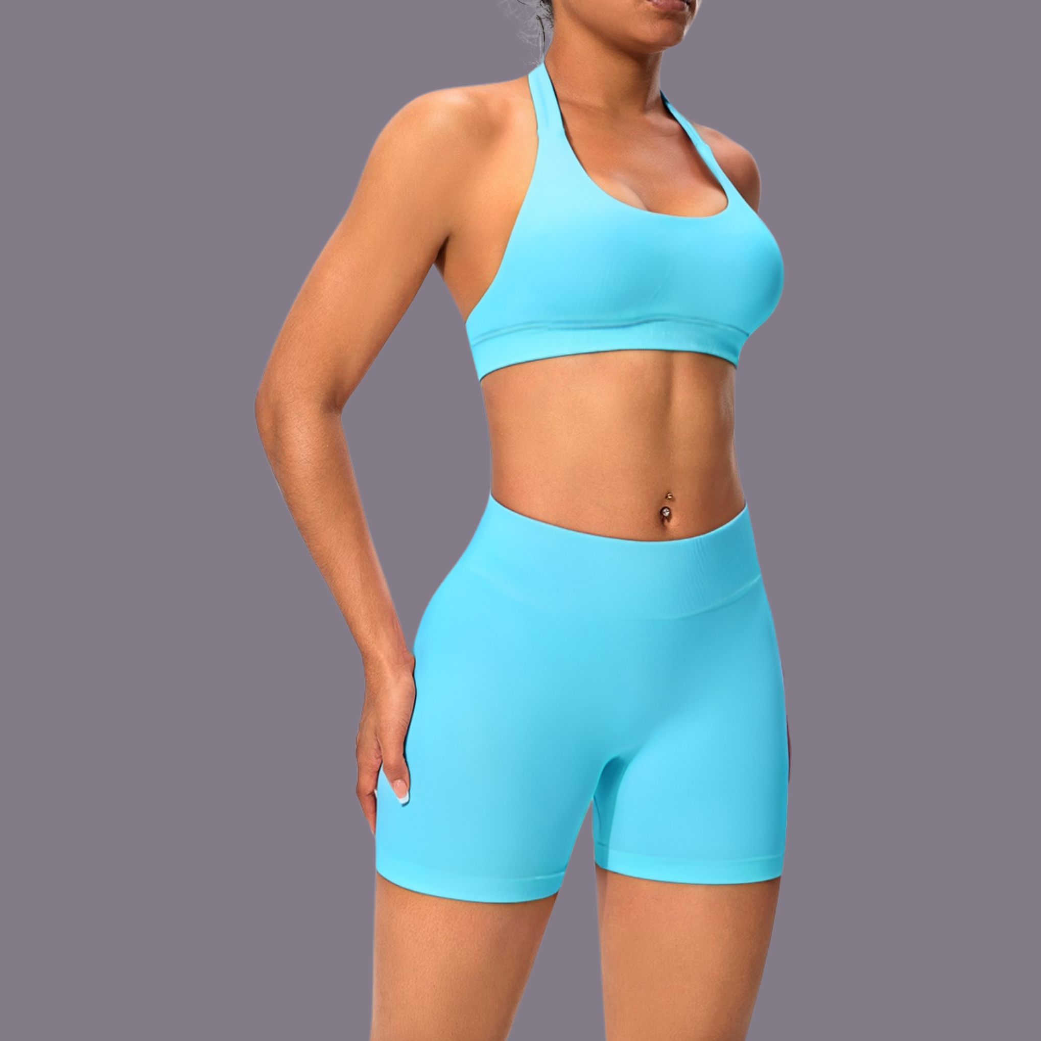 TDY Dynamic Bably Blue Scrunch Shorts