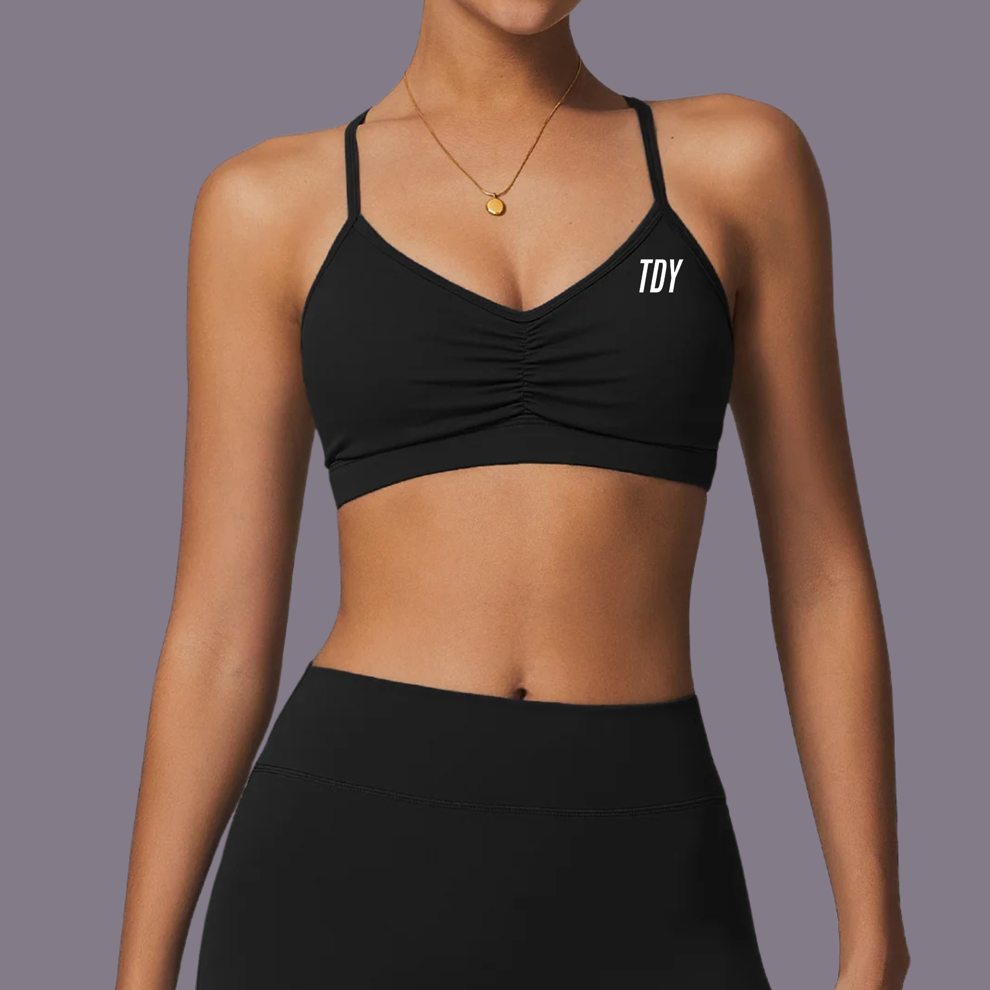 TDY Basic Black Exercise Bra