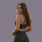 Vibrant Crop Top Olive Green