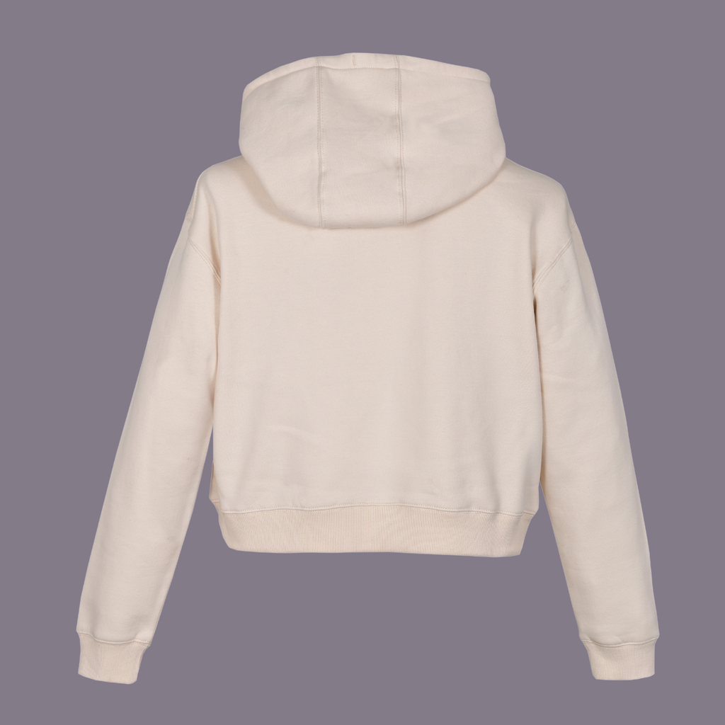 TDY Beige Crop Hoodie